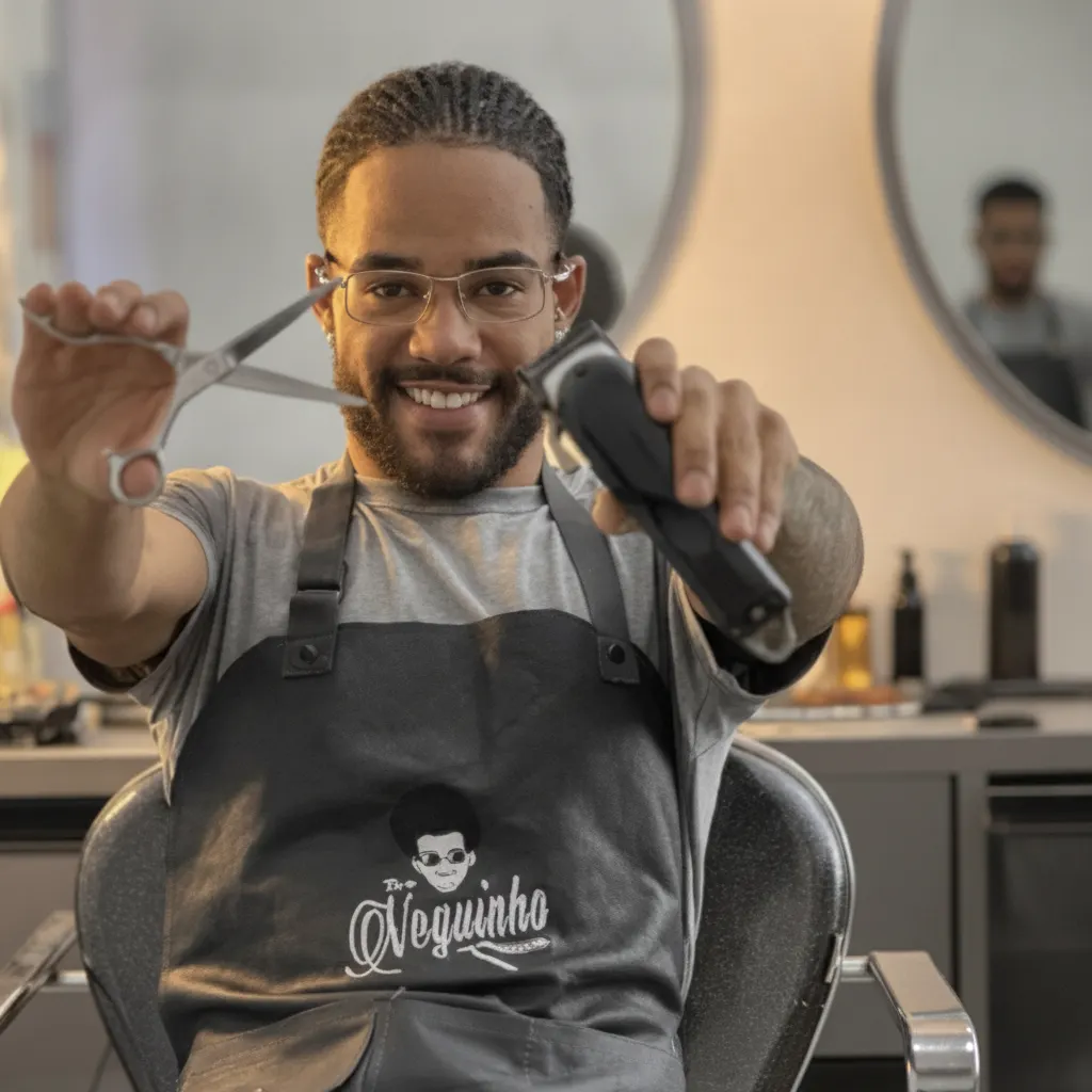 Barbeiro da The Neguinho Barber Shop