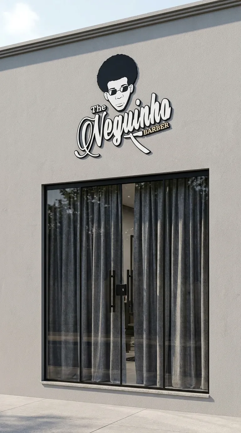 Fachada da The Neguinho Barber